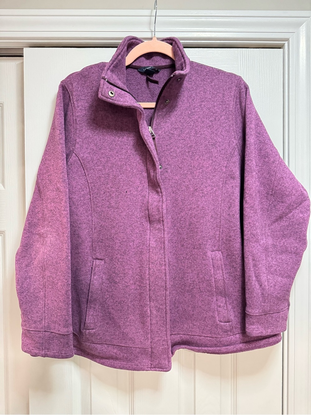 Lands' End Purple Fleece Jacket
